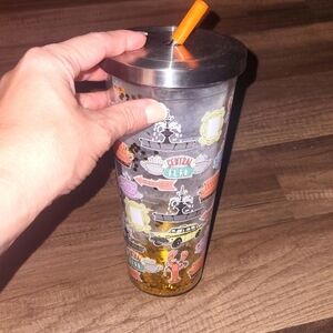 Friends TV Central Perks Tumbler Glitter Matthew Perry
